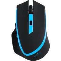 Мышь Oklick 630LW Wireless Optical Mouse (черный/голубой) фото 1